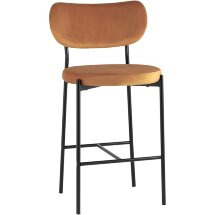 Cтул полубарный Stool Group Барбара NEW велюр терракотовый