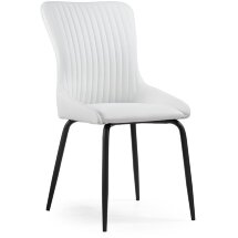 Стул на металлокаркасе Lado white / black