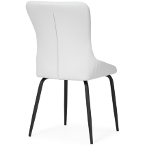 Стул на металлокаркасе Lado white / black