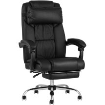 Компьютерное кресло TopChairs TopChairs Royal офисное черное в обивке из экокожи, механизм качания и регулировки по высоте &quot;Му