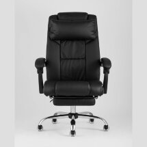 Компьютерное кресло TopChairs TopChairs Royal офисное черное в обивке из экокожи, механизм качания и регулировки по высоте &quot;Му