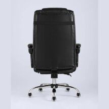 Компьютерное кресло TopChairs TopChairs Royal офисное черное в обивке из экокожи, механизм качания и регулировки по высоте &quot;Му