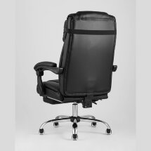 Компьютерное кресло TopChairs TopChairs Royal офисное черное в обивке из экокожи, механизм качания и регулировки по высоте &quot;Му