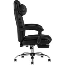 Компьютерное кресло TopChairs TopChairs Royal офисное черное в обивке из экокожи, механизм качания и регулировки по высоте &quot;Му