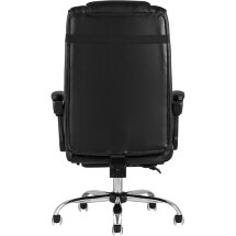 Компьютерное кресло TopChairs TopChairs Royal офисное черное в обивке из экокожи, механизм качания и регулировки по высоте &quot;Му