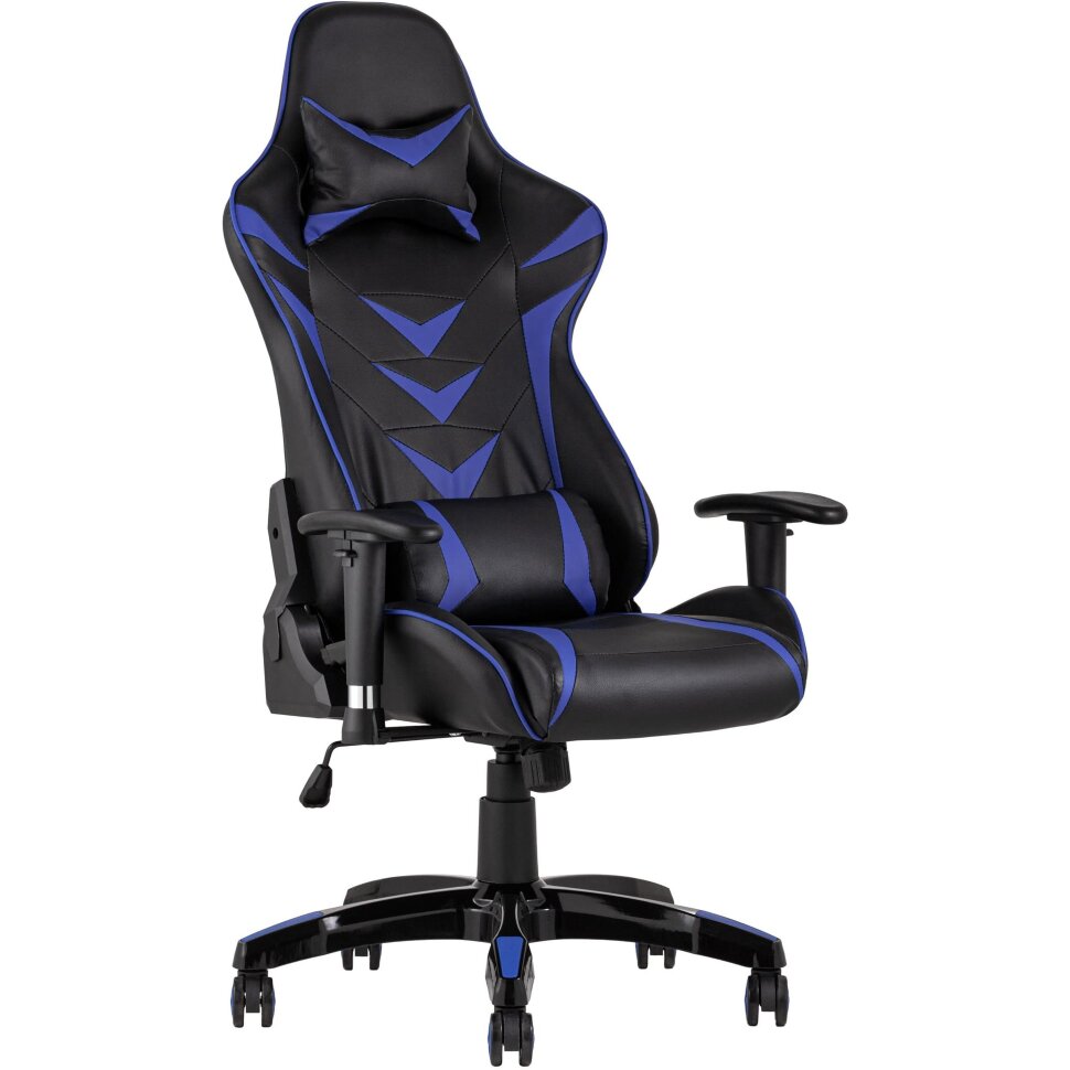 Игровое кресло Stool Group компьютерное TopChairs Corvette синее геймерское Игровое кресло Stool Group компьютерное TopChairs Corvette синее геймерское