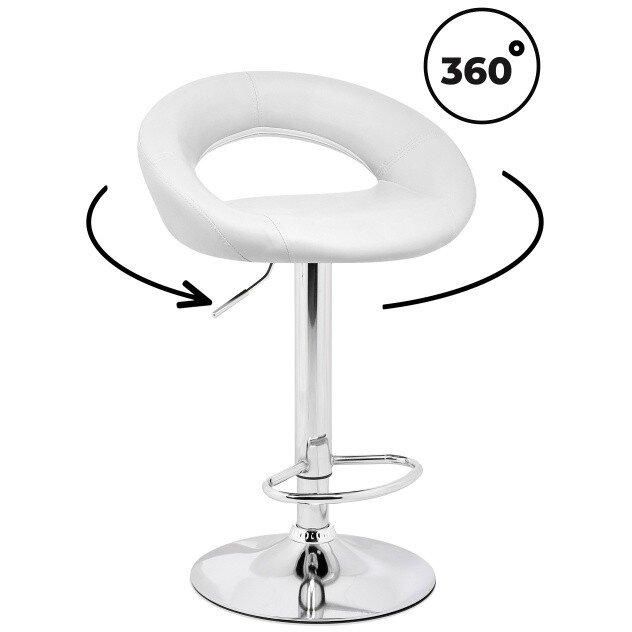 Барный стул Oazis white / chrome Барный стул Oazis white / chrome