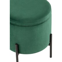 Пуф Stool Group Грейс с ящиком велюр зелёный