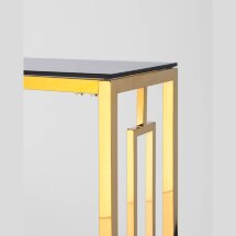 Консоль Stool Group БРУКЛИН 115*30 золото стекло smoke, каркас нержавеющая сталь