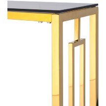 Консоль Stool Group БРУКЛИН 115*30 золото стекло smoke, каркас нержавеющая сталь
