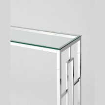 Консоль Stool Group БРУКЛИН 120*40 серебро, каркас нержавеющая сталь