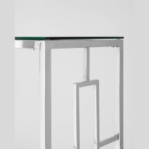 Консоль Stool Group БРУКЛИН 120*40 серебро, каркас нержавеющая сталь