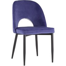 Стул Stool Group Молли королевский синий, обивка мебельный велюр