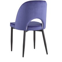 Стул Stool Group Молли королевский синий, обивка мебельный велюр