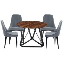 Обеденная группа Уткей gray / brown / black