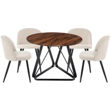 Обеденная группа Енлиан beige / brown / black