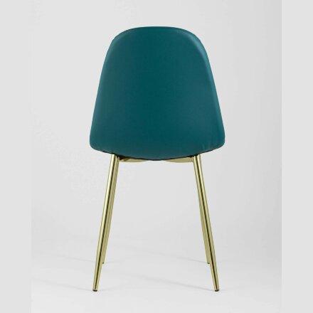 Стул Stool Group Валенсия экокожа зеленая золотые ножки 
