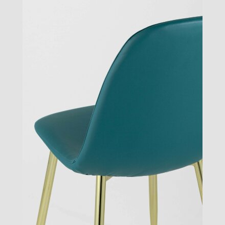 Стул Stool Group Валенсия экокожа зеленая золотые ножки 