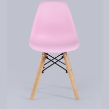 Стул Stool Group DSW детский розовый, полипропилен, сталь, натуральный массив бука