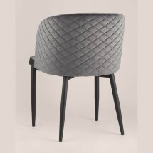 Стул Stool Group Оскар велюр серый мебельная ткань велюр