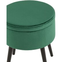Пуф Stool Group Клайс с ящиком велюр зелёный
