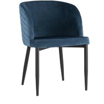 Стул Stool Group Оскар велюр сине-зеленый изумрудный мебельная ткань велюр