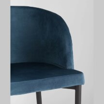 Стул Stool Group Оскар велюр сине-зеленый изумрудный мебельная ткань велюр