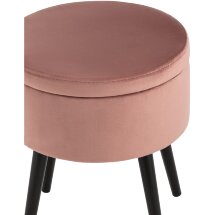 Пуф Stool Group Клайс с ящиком велюр пыльно-розовый