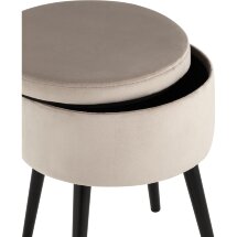 Пуф Stool Group Клайс с ящиком велюр светло-серый