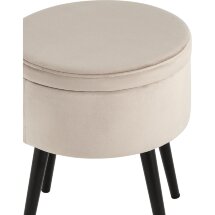 Пуф Stool Group Клайс с ящиком велюр светло-серый
