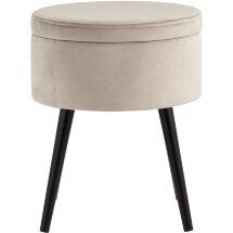 Пуф Stool Group Клайс с ящиком велюр светло-серый