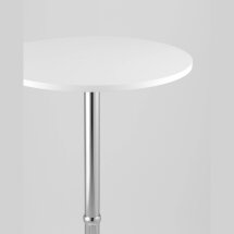 Стол барный Stool Group Мохито NEW белый, металлокаркас с гальванизацией хромом, с гальванизацией хромом