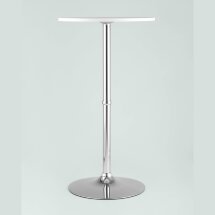 Стол барный Stool Group Мохито NEW белый, металлокаркас с гальванизацией хромом, с гальванизацией хромом