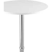 Стол барный Stool Group Мохито NEW белый, металлокаркас с гальванизацией хромом, с гальванизацией хромом
