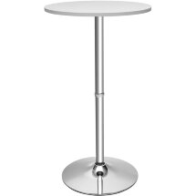 Стол барный Stool Group Мохито NEW белый, металлокаркас с гальванизацией хромом, с гальванизацией хромом