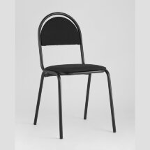 Стул Stool Group Севен (Seven) черный для посетителей и конференц залов, пластиковые опоры, фанера, поролон