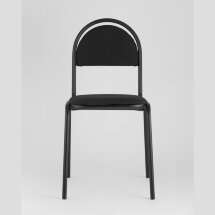 Стул Stool Group Севен (Seven) черный для посетителей и конференц залов, пластиковые опоры, фанера, поролон