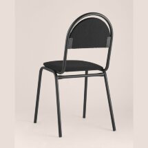 Стул Stool Group Севен (Seven) черный для посетителей и конференц залов, пластиковые опоры, фанера, поролон