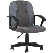Компьютерное кресло Stool Group TopChairs Comfort офисное серое в текстильной обивке с механизмом регулировки по высоте