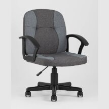 Компьютерное кресло Stool Group TopChairs Comfort офисное серое в текстильной обивке с механизмом регулировки по высоте
