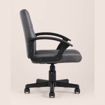 Компьютерное кресло Stool Group TopChairs Comfort офисное серое в текстильной обивке с механизмом регулировки по высоте