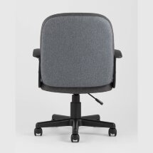 Компьютерное кресло Stool Group TopChairs Comfort офисное серое в текстильной обивке с механизмом регулировки по высоте