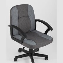 Компьютерное кресло Stool Group TopChairs Comfort офисное серое в текстильной обивке с механизмом регулировки по высоте