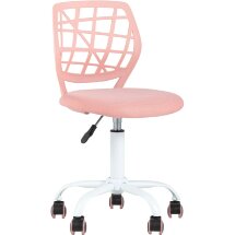 Компьютерное кресло Stool Group детское Эльза розовый обивка сетка текстиль спинка пластик крестовина металл пластик механизм ре