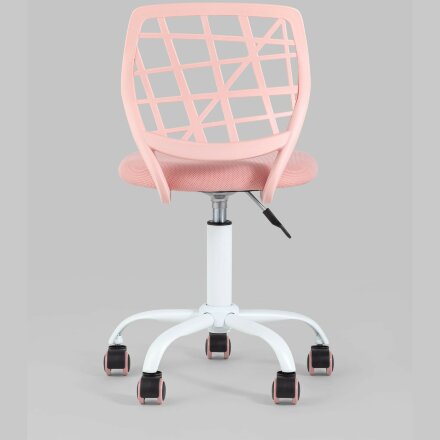 Компьютерное кресло Stool Group детское Эльза розовый обивка сетка текстиль спинка пластик крестовина металл пластик механизм ре 
