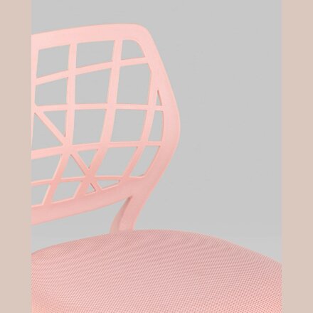 Компьютерное кресло Stool Group детское Эльза розовый обивка сетка текстиль спинка пластик крестовина металл пластик механизм ре 