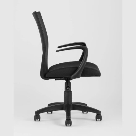 Компьютерное кресло TopChairs TopChairs Harmony офисное черное в прочной текстильной обивке, механизм регулировки по высоте 