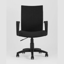 Компьютерное кресло TopChairs TopChairs Harmony офисное черное в прочной текстильной обивке, механизм регулировки по высоте