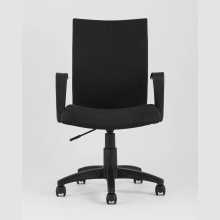 Компьютерное кресло TopChairs TopChairs Harmony офисное черное в прочной текстильной обивке, механизм регулировки по высоте 