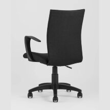 Компьютерное кресло TopChairs TopChairs Harmony офисное черное в прочной текстильной обивке, механизм регулировки по высоте